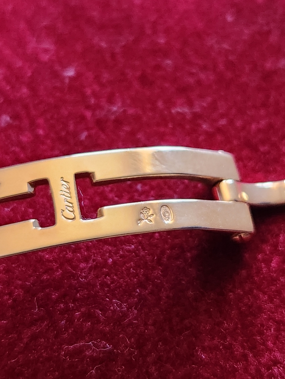 Cartier 18K Gold Bracelet Part/clasp For Cartier Trinity 18K Cold Watch - Picture 4 of 13